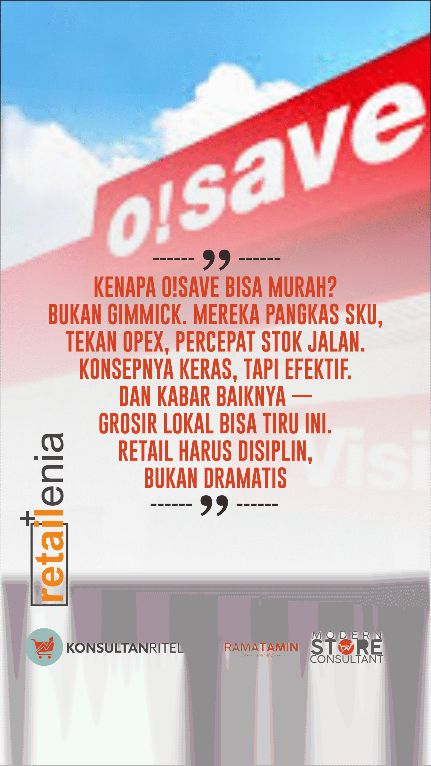 Strategi Hard Discount O!Save: Inspirasi untuk Grosir Sembako Lokal agar Tetap Kompetitif