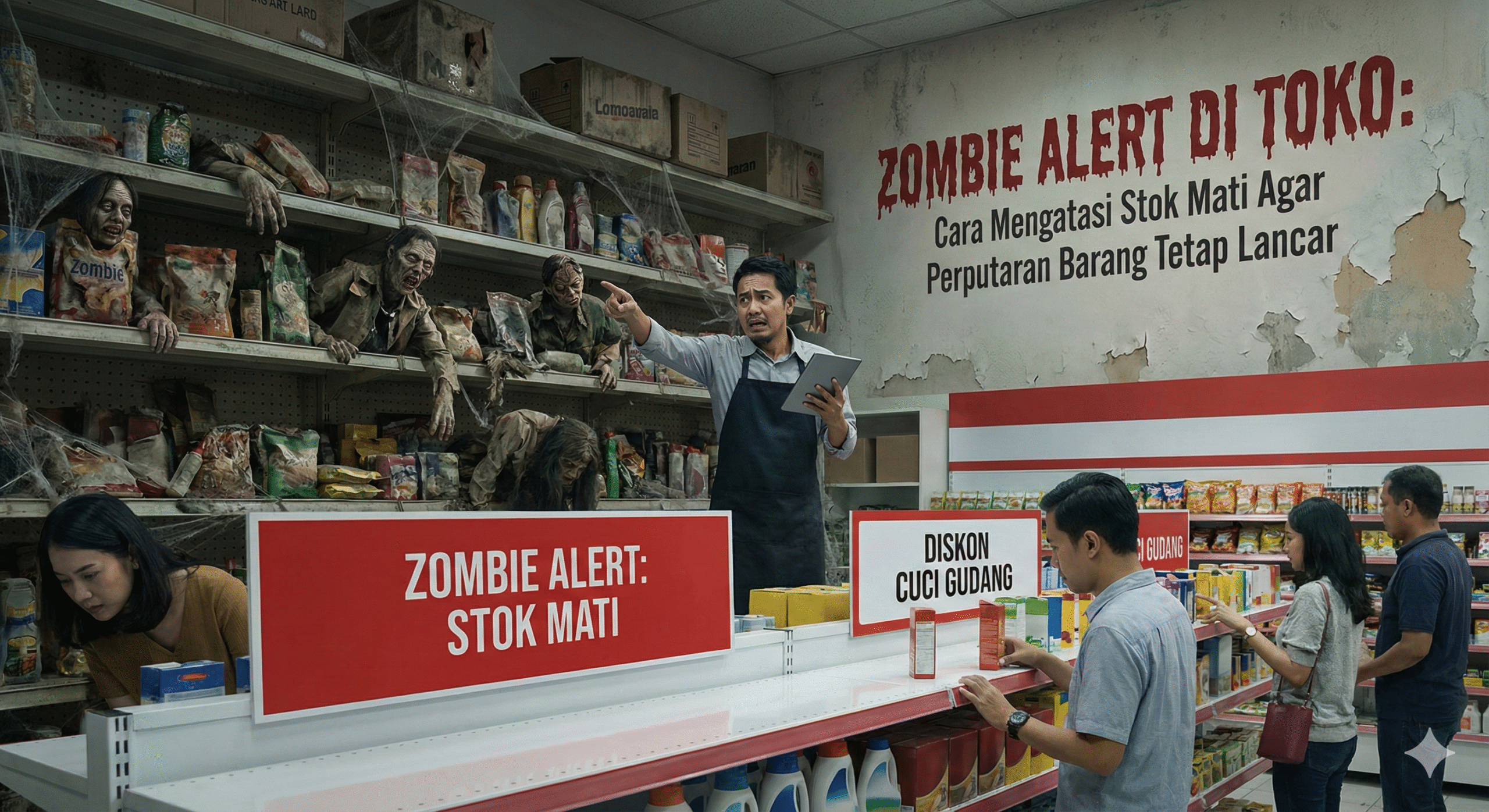 ZOMBIE ALERT DI TOKO: Cara Mengatasi Stok Mati Agar Perputaran Barang Tetap Lancar (Bagian 2)